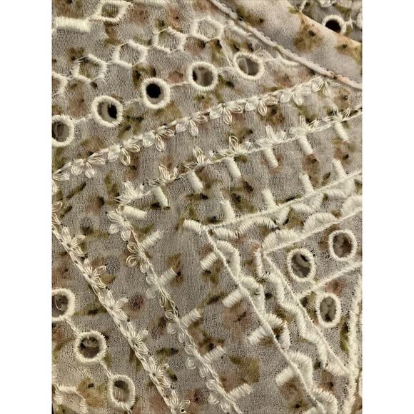 Women's Matilda Jane Good Hart Bonneau Womens Floral Print Blouse‎ Medium Sheer - Picture 13 of 14